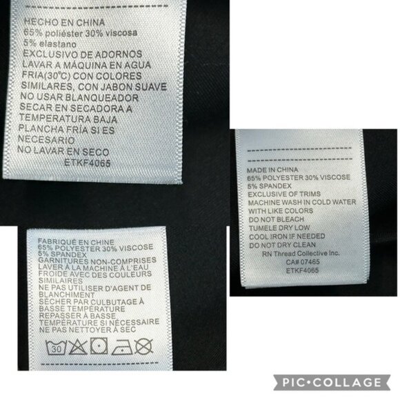 Ellen Tracy Black Belted Short Sleeve Fit & Flare Dress Sz S NWOT - Picture 14 of 15